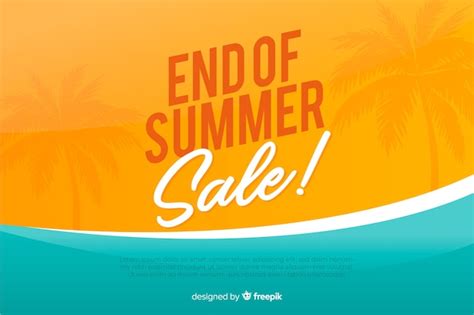 End Of Summer Sales Background Vector Free Download