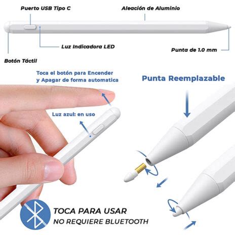 Lapiz Capacitivo Ipad Stylus Pro Magnetico Ccstech