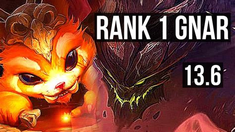 Gnar Vs Malphite Top Rank 1 Gnar 1 3m Mastery 4 2 7 300 Games