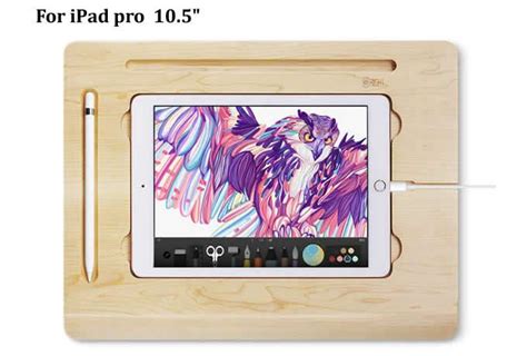 Wooden Canvas Smart Board Drawing Desk with Stand For Apple iPad pro 12 ...