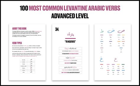 Most Common Levantine Arabic Verbs Advanced Level