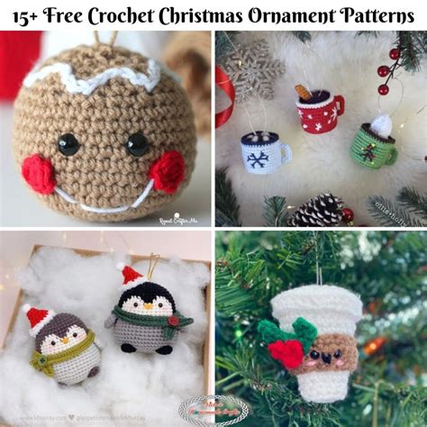 15 Cute Free Crochet Christmas Ornament Patterns Nickis Homemade Crafts