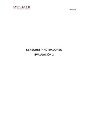 Evaluacion 1 sensores SENSORES Y ACTUADORES EVALUACIÓN I