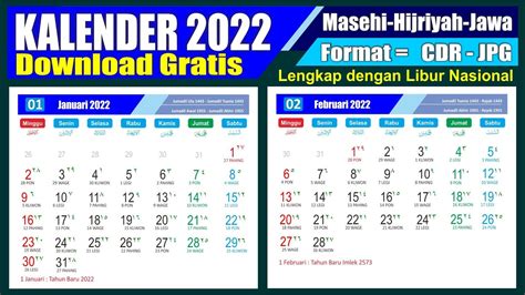 Kalender Masehi Tahun Lengkap Jawa Hijriyah Dan Hari Libur