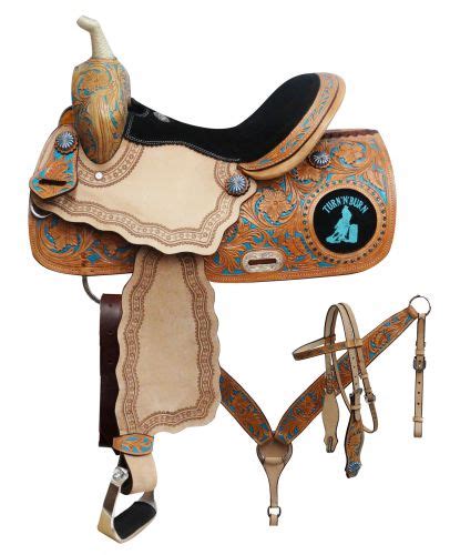 14 15 16 Double T Barrel Saddle Set With Turn N Burn Design