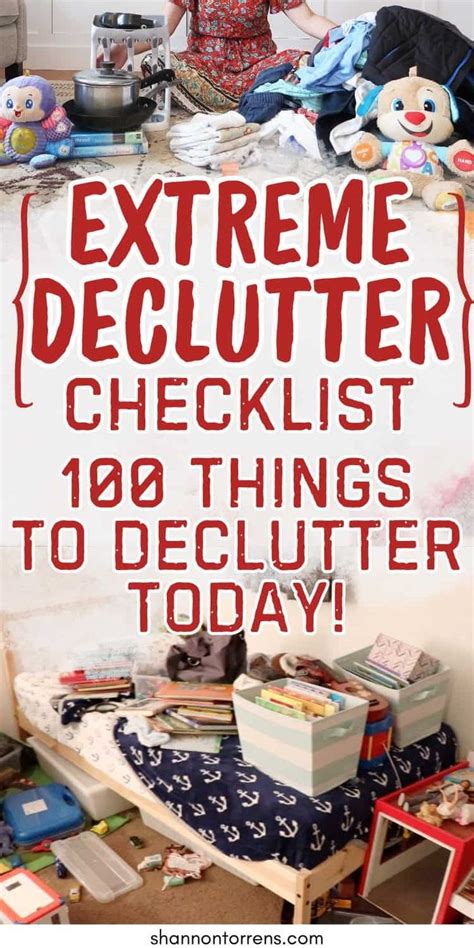 100 Things To Declutter Today In 2024 Declutter Checklist Declutter