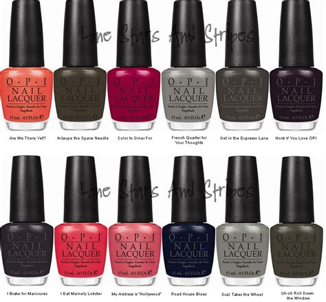 Lone Stars and Stripes: opi fall colors