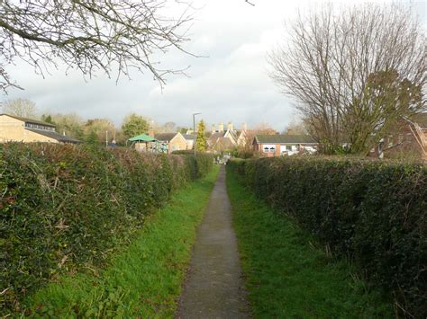 Footpath Between The Village Centre And © Humphrey Bolton Cc By Sa2