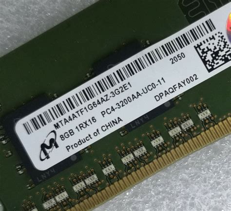 Micron Mta Atf G Hz G E A Tech Gb Ram Ddr