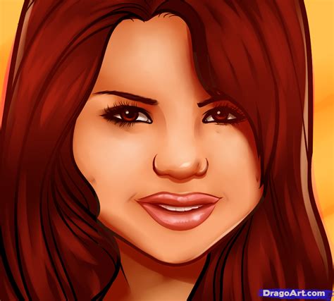 Selena Gomez Cartoon Drawing At Explore Collection Of Selena Gomez Cartoon