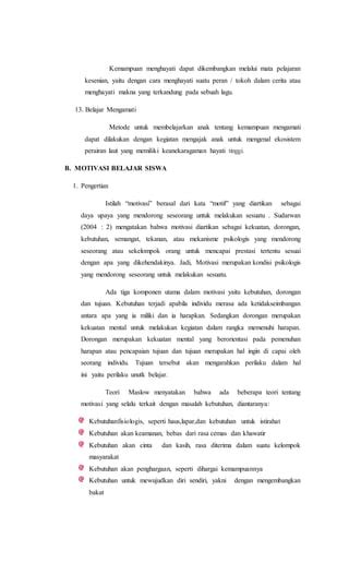 KARAKTERISTIK BELAJAR PDF