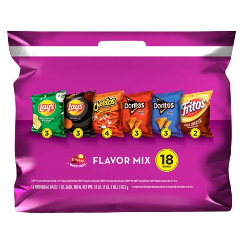 Frito Lay Classic Mix Multi Pack 18ct : Snacks fast delivery by App or ...