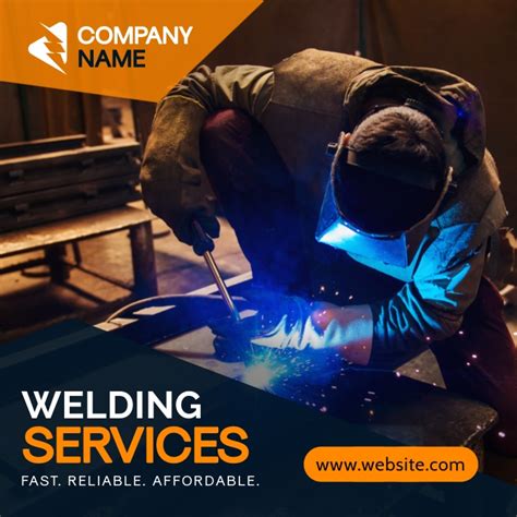 Welding Services Advertisement Template Postermywall