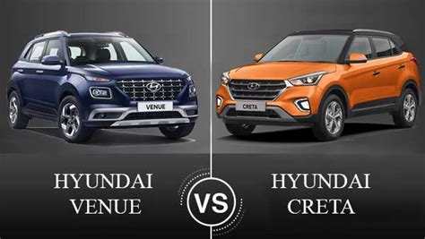 Hyundai Venue Vs Creta Comparison Design Specifications Mileage