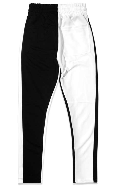 Tz Cross Track Pant Black And White