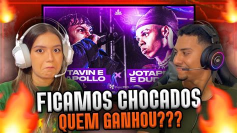 Na Tela React Hist Rico Dudu E Jotap X Tavin E Apollo Segunda