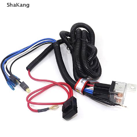 SKMY 1Set Electric 12V Universal Car Horn Wiring Harness Relay Kit For