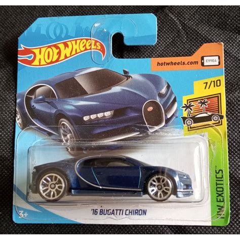 Hot WHEELS 16 BUGATTI CHIRON SHORT CARD Shopee Malaysia