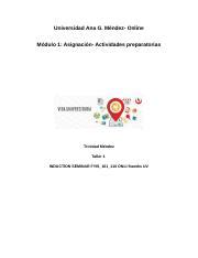 Universidad Ana G 2 docx Universidad Ana G Méndez Online Módulo 1