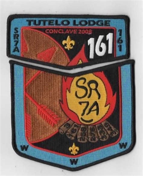 Oa Tutelo Lodge Sr A Conclave Flap Set Blk Bdr Brmc Va