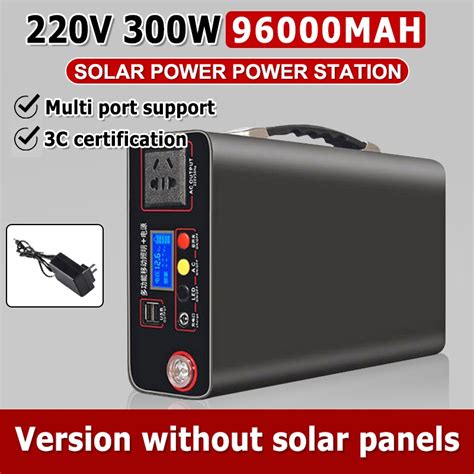 Power Station 220v 200w Power Station 78000mah Multi Function Portable Big Capacity Solar