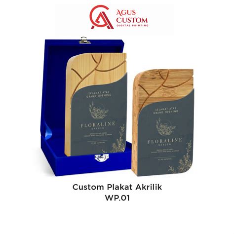 Custom Plakat Akrilik Premium WP 01 Agus Custom