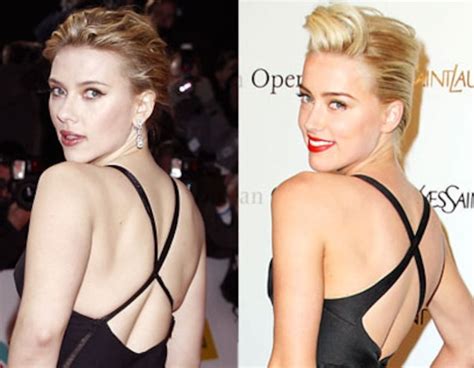 Scarlett Johansson Vs Amber Heard From Bitch Stole My Look E News