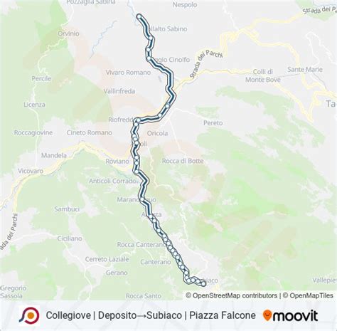 Cotral Route Schedules Stops Maps Collegiove Depositosubiaco