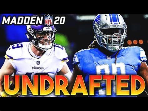 CAN A TEAM OF UNDRAFTED PLAYERS WIN A SUPERBOWL Madden 20 Franchise