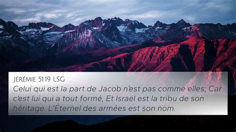 Jérémie 51 19 LSG 4K Wallpaper Celui qui est la part de Jacob nest