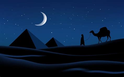 Arabian Desert Night Illustration 2042259 Vector Art at Vecteezy