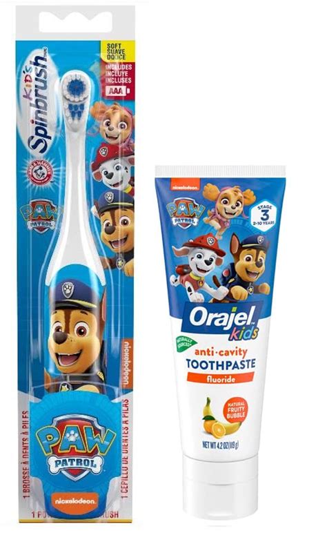 Buy Paw Patrol Electric Toothbrush And Paw Patrol Anticavity Fluoride