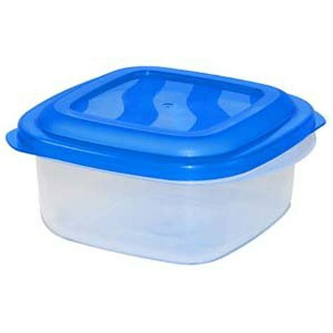 Eraware Plastic Container Blue Lid 5 Qt Pack Of 3