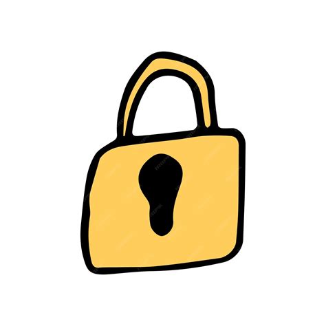 Premium Vector | Castle the key safe secret doodle vector black and