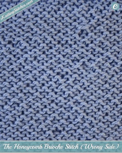 Honeycomb Brioche Stitch Eknitting Stitches