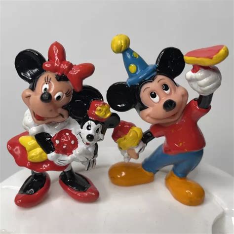 Vintage Applause Disney S Minnie Mouse And Mickey Mouse Cake Toppers