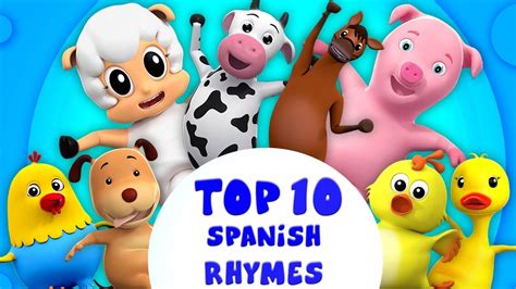 Los 10 mejores rimas infantiles rima en español canciones