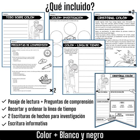 Crist Bal Col N Reading Comprehension Worksheets Christopher