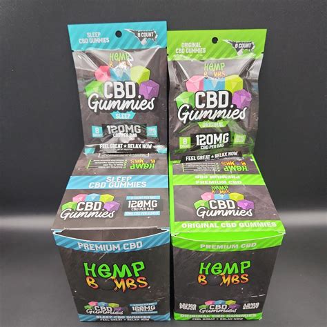 Hemp Bombs Cbd Gummies 8ct Box Of 12 Avernic Smoke Shop