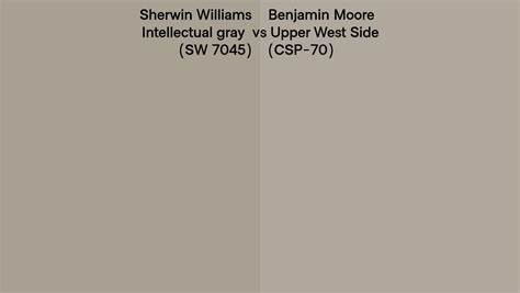 Sherwin Williams Intellectual Gray SW 7045 Vs Benjamin Moore Upper