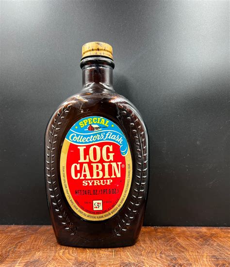 Special Vintage Limited Edition Log Cabin Syrup Bottle Etsy