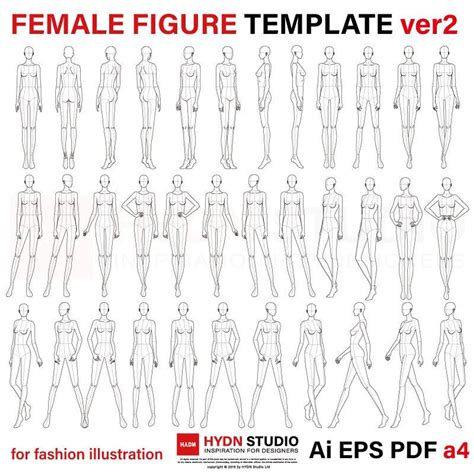 Female Body Template Fashion Printable Word Searches