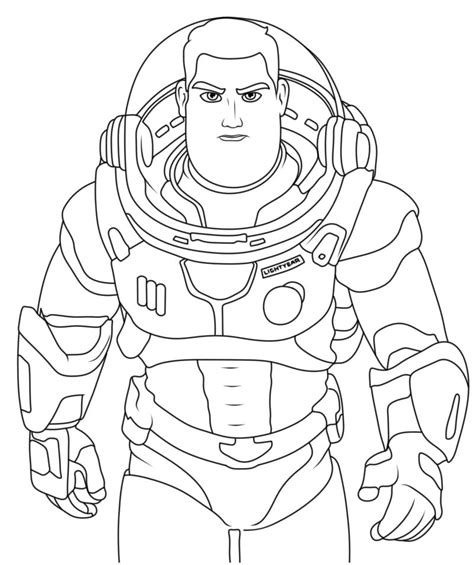 Disney Pixar Lightyear Coloring Page Free Printable Coloring Pages