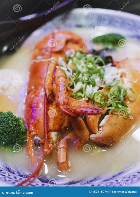 Lobster Noodle With Soup Seafood Chinese Style Ramen Taiwan Street Food