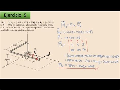 Momento En Un Punto Determine El Momento Resultante Producido Por