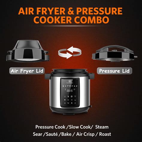 1829 Carl Schmidt Sohn 6qt Pressure Cooker And Air Fryer Combo All In One Multi Cooker With