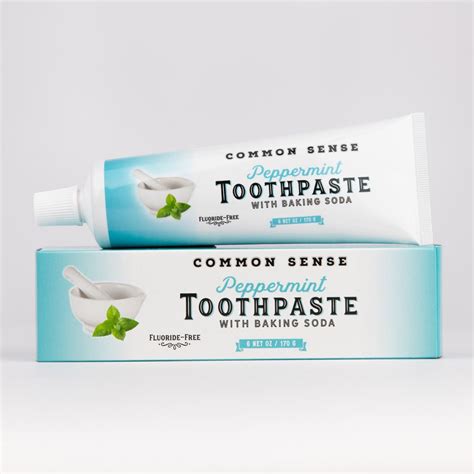 Common Sense Peppermint Baking Soda Toothpaste