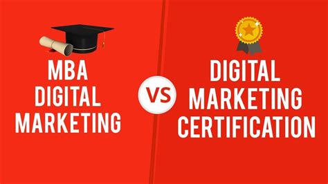 Mba In Digital Marketing Vs Certification In Digital Marketing Youtube