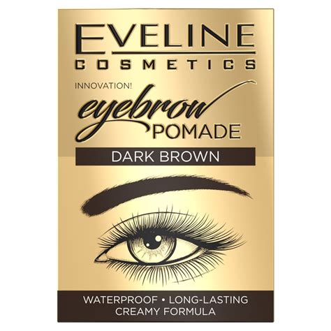 Eveline Cosmetics Eyebrow Pomade Wodoodporna Pomada Do Brwi Dark