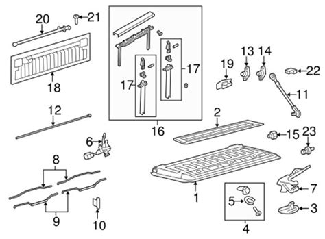 Ford F Tailgate Parts Diagram